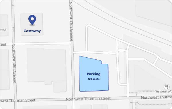 paid parking slot at 1631 NW Thurman St, Portland, OR 97209